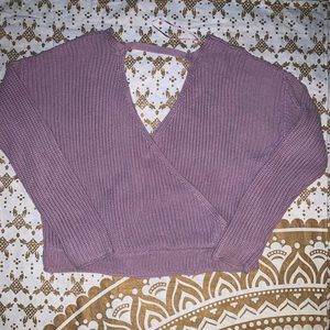 women’s backless sweater